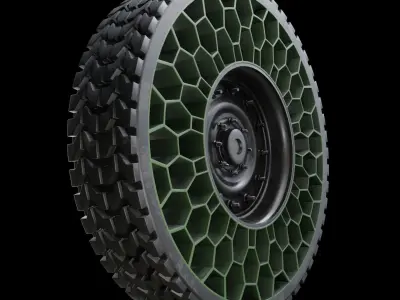 Future NPT Tire Low-poly 3D model