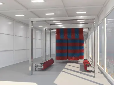 Tunnel Car Wash 3D model