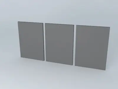 Bands panels - ROCK Free 3D model