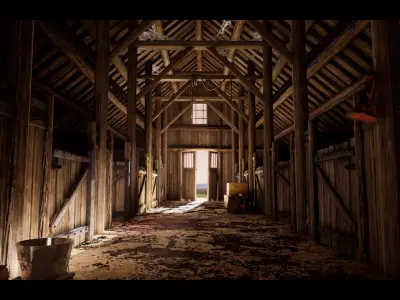 Stable Environment Game Ready Low-poly 3D model