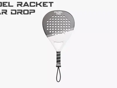 Padel racket - Tear Drop 3D model