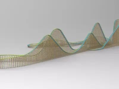 El Toro - Six Flags Great Adventure 3D model