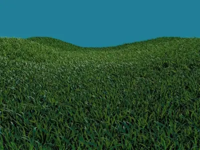 Simple Blender Grass 3D Model Free 3D model