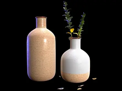 Vase Deco  PBR Archviz UE Free low-poly 3D model