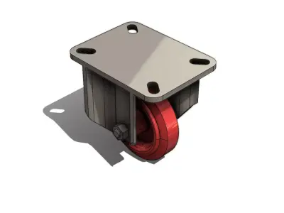 Rodizio Fixo Rod Car FLR 312 UFK Fixed Wheel 3D model