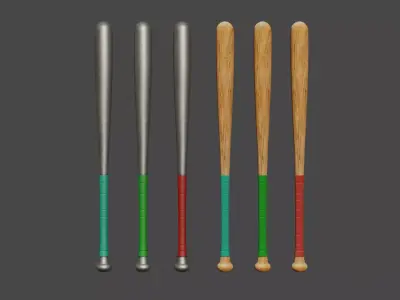 Normal Baseball bat Free 3D model