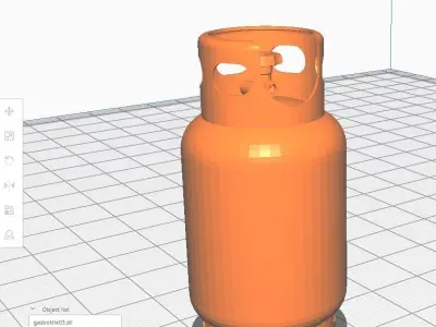 Gas Bottle M3 Low-poly 3D model