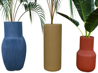 Planter plant in vase 3D model