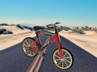 Electric - resizabable cum foldable cycle 3D model