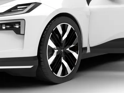 Polestar 4 2024 HQ 3d model  3D model