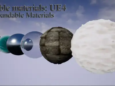 Materials Pack BPR Unreal Engine4 V3 Tessellation Texture