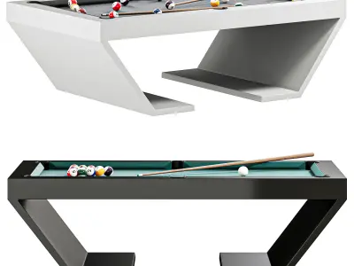 Cabaret Pool Billiard Table 3D model