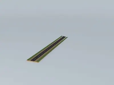 niche road with line Free 3D model