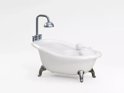 Bathtub Low-poly 3D model