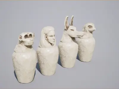 Canopy Vase Low-poly 3D model