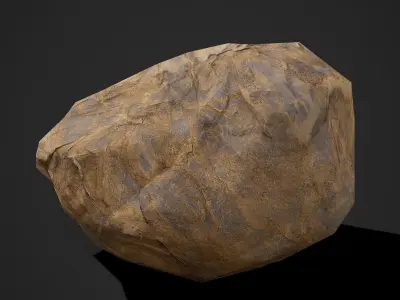 Cliff Rock One Free low-poly 3D model
