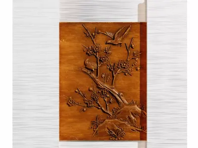 Wall panel 3D model shop