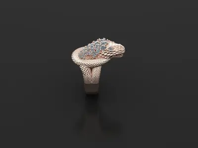 Snake Ring New Design Cad ANM 18 3D model