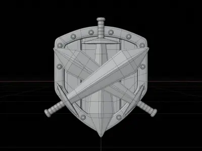 Silver Tier 3D Illustration 3D model