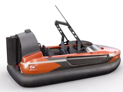 hovercraft Low-poly 3D model