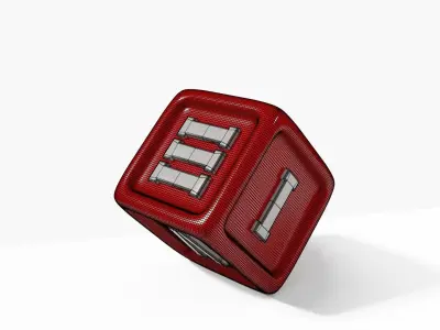 Greek Dice Free 3D model