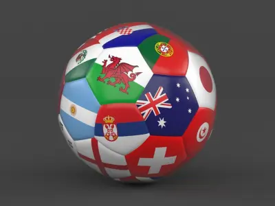 Soccer Ball 3D model 45