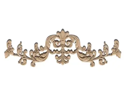 Cartouche-011 decorative ornate design 3D model