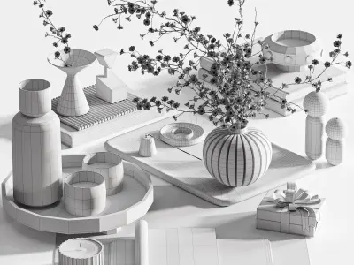 Decorative set15 3D model