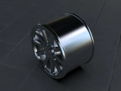 BLACK RHINO MINT GLOSS GRAPHITE WHEEL 3D print model