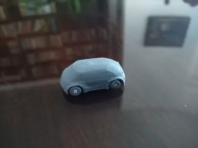 3D Printable Concept Body With Wheels That Spin Basic AAA 3D print model