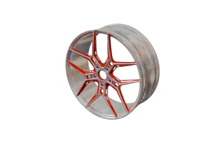 i made a 3d car rim model in blender for printing 3D print model