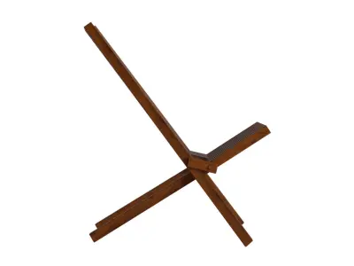 Wood Outdoor Chair 3D model