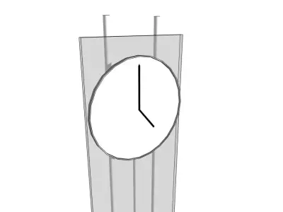 Minimalist Wall Clock Design - 3D Model 3D model