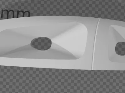 Rc 10 subaru 99 wrc light buckets front rear any scale 3d print 3D print model