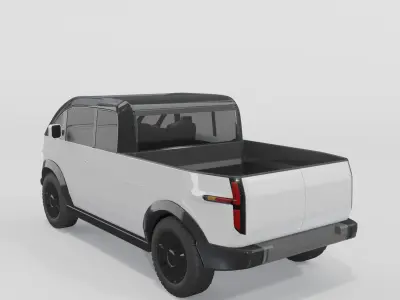 Canoo Pickup Wite 3D model
