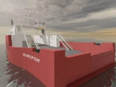 RO RO Ferry Vessel Western Ferries Sound of Soay 3D model