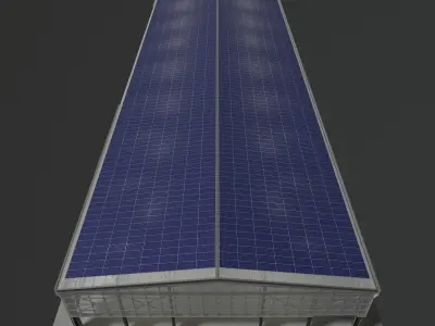 Solar glasshouse 25e01 3D model