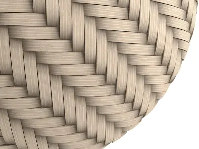 Wicker materials 2- PBR 4k by Sbsar 3D model