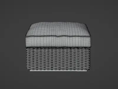 Canyon Outdoor Ottoman 3D model