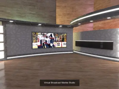 Virtual Broadcast Studio Vol2 3D Model Collection