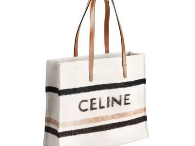 Cabas Brushed Knit Tote Bag by Celine Homme 3D model