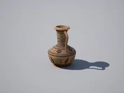 Egyptian Jar Low-poly 3D model purchase