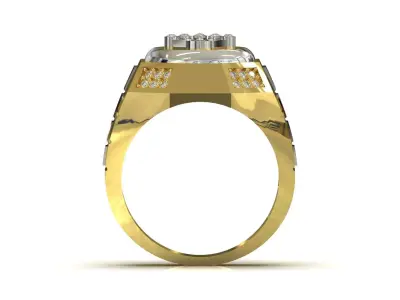 jewelry men stl 3dm diamond ring model ror0057 3D print model