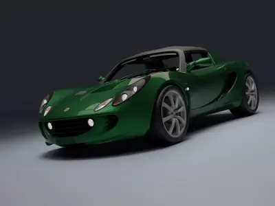 Lotus Elise Low-poly 3D model