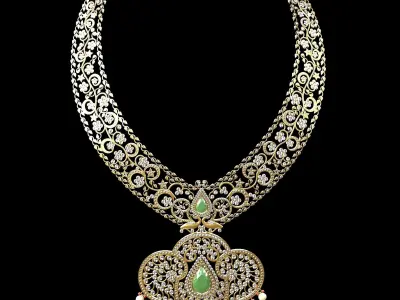 Diamond Necklace 3D model