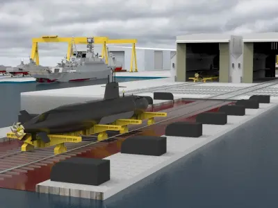 Shipyard Full set Low-poly 3D model