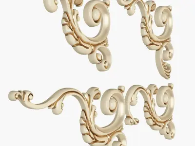 Carved decor for cnc 3D model