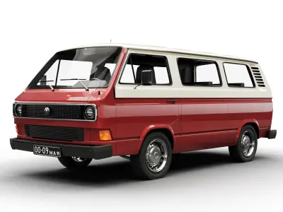 VW Transporter T3 3D model