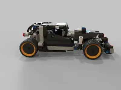 Lego Getaway racer Low-poly 3D model
