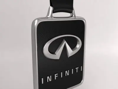 Infiniti car logo keychain 3d model  3D model